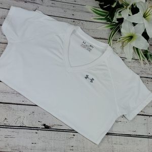 White Under Armour V Neck